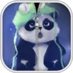 panda zipper screen lock android application logo